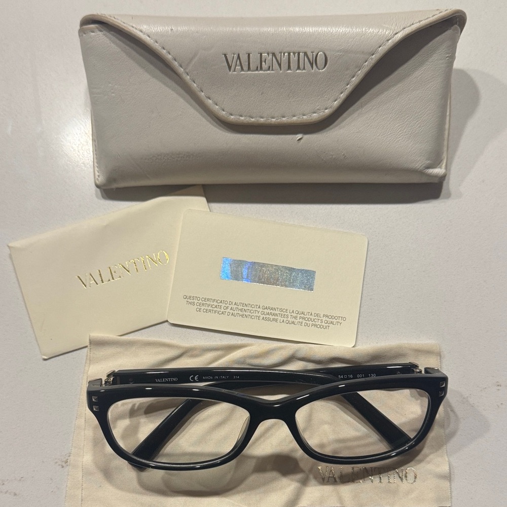 Valentino Black Glasses with Case